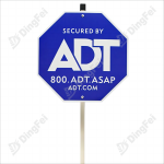 Reflective Aluminum Sign - Reflective ADT Yard Sign